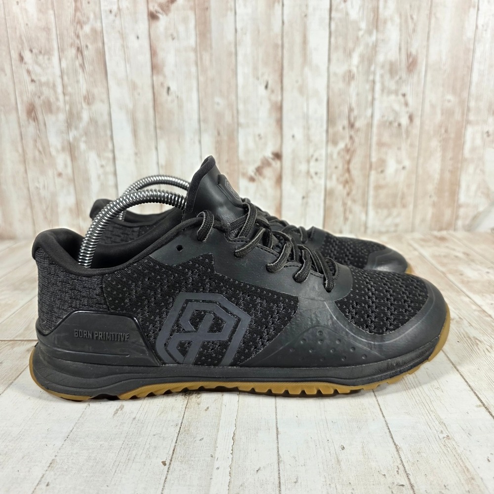 Born Primitive Savage 1 Training Shoes Black Gum Women 10 Low Top Sneakers